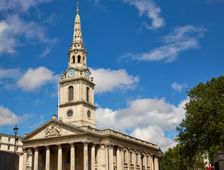 London Trafalgar Square St Martin church