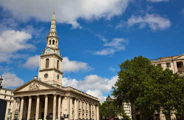 London Trafalgar Square St Martin church