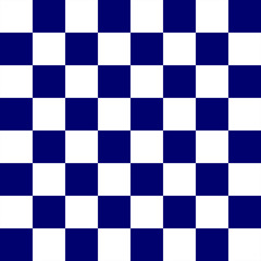 Blue and White Chess board 8 by 8 grid, High resolution background and 3D repeatable texture