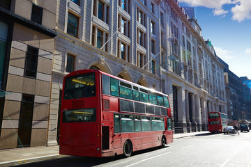 Fototapeta na wymiar London financial district street Square Mile UK