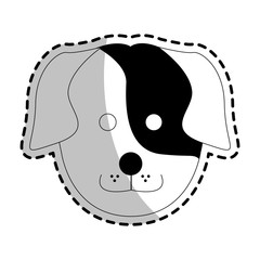 dog cartoon icon over white background. vector illustration