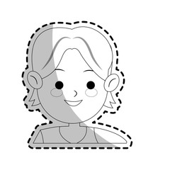 boy cartoon icon over white background. vector illustration