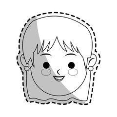 woman cartoon icon over white background. vector illustration