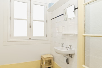 Spacious Retro Bathroom
