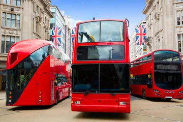 Plexiglas foto achterwand Londen bus Oxford Street W1 Westminster © lunamarina
