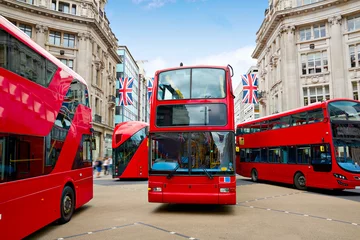 Foto op Canvas London bus Oxford Street W1 Westminster © lunamarina
