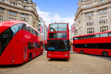 Rolgordijnen Londen bus Oxford Street W1 Westminster © lunamarina