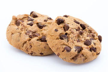 Cookies nuts on the  isolated on white background.