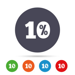 10 percent discount sign icon. Sale symbol.