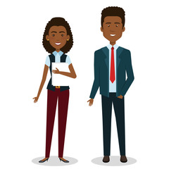 business people avatars icon vector illustration design