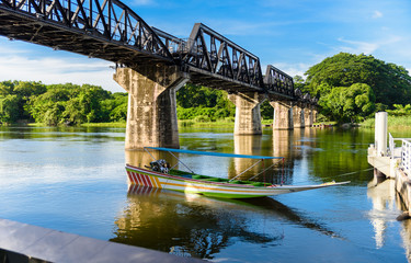 Fototapeta premium Kanchanaburi (Thailand), The Bridge on the River Kwai