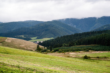 slovakian carpathian mountains in autumn