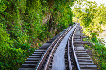 Obraz premium Death railway, built during World War II,Kanchanaburi Thailand