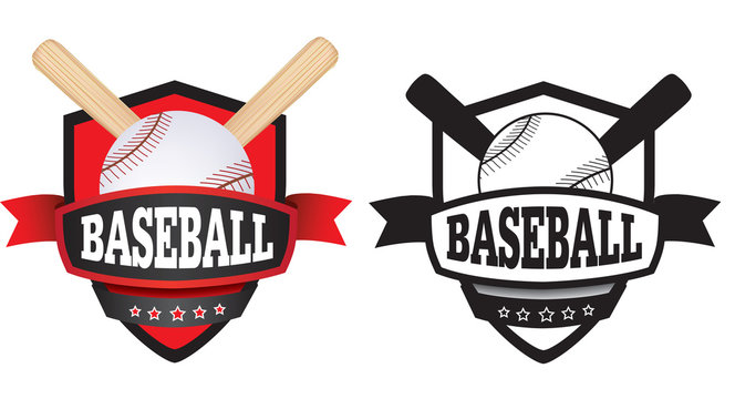 baseball logo, badge or shield