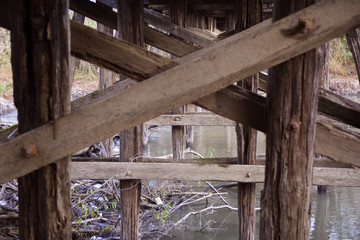Selecki most - bridge over Odra river near Velika Gorica, Croatia.  © Nino Pavisic