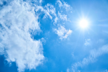 Obraz premium Blue Sky with Clouds