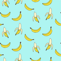 Banana seamless background
