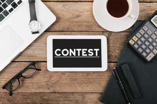 Headline Contest on tablet computer