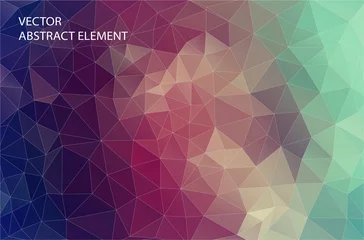 Foto auf Alu-Dibond Abstract 2D geometric colorful background. Design for web. © igor_shmel