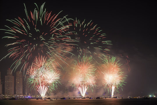 National Day Fireworks In Dubai