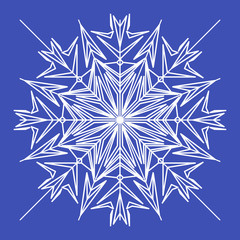 background Flat Dynamic Design, snowflake
