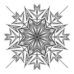 background Flat Dynamic Design, snowflake