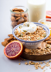 Granola with yogurt