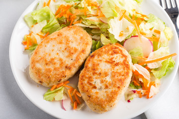 Close up of patties