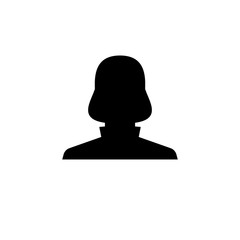 Vector. Woman silhouette / avatar / profile picture. 