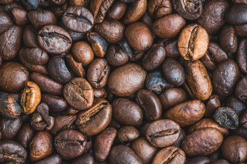 Roasted Coffee Beans Background