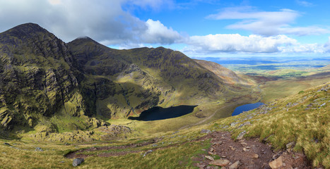 The Hag's Glen in the MacGillycuddy Reeks, Killarney, County Kerry, Ireland