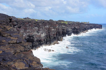 Fototapeta na wymiar Erstarrte Lava auf Hawaii, USA