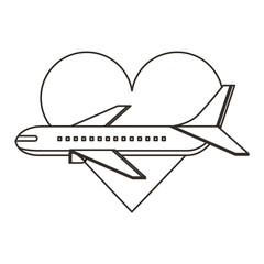 airplane flying isolated icon vector illustration design