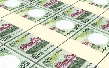 Bhutanese ngultrum bills.