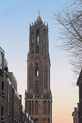 View on the Domtower of Saint Martins Cathedral in Utrecht