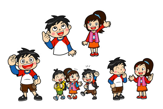 子供達ポーズ集 Stock イラスト Adobe Stock 子供達ポーズ集 Stock イラスト Adobe Stock