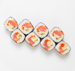 sushi with salmon