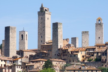 Fototapeta na wymiar Historic town San Gimignano in the Tuscany, Italy