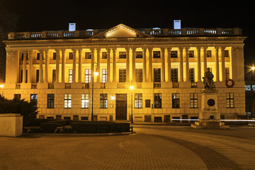 Fototapeta premium The front facade of the building a public library to them. Raczynski in Poznan.