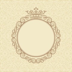 vintage backgrand with royal frame