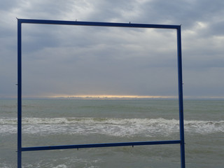 Sea picture in frame
