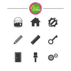 Repair, construction icons. Service signs.