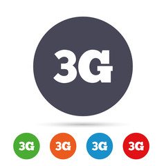 3G sign. Mobile telecommunications technology.