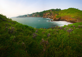 Naklejka premium Kesirat Beach
