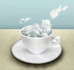 Fotobehang The Cup With Clouds © vali_111