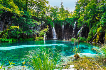The Plitvice Lakes National Park. Croatia. Europe.