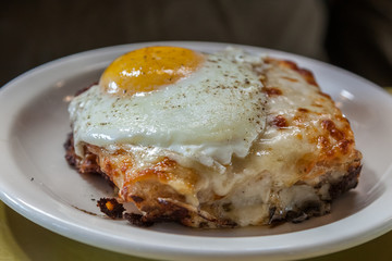 Croque madame sandwich