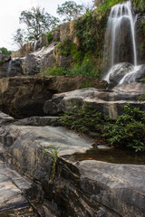 Fototapeta na wymiar Mae Klang beauty Waterfall in Chiang Mai Province, Doi Inthanon