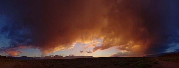 desert sunset panorama