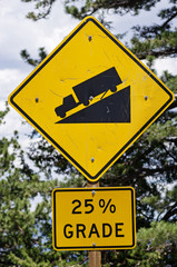 Steep Road Sign